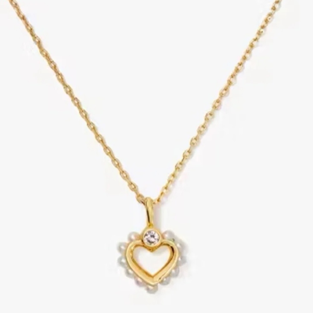$58 Kate Spade Shining Spade Pearl Mini Pendant